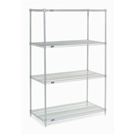Designed To Furnish Nexel Chrome Wire Shelving, 48 x 24 x 74 in. - NSF Certified DE2972023